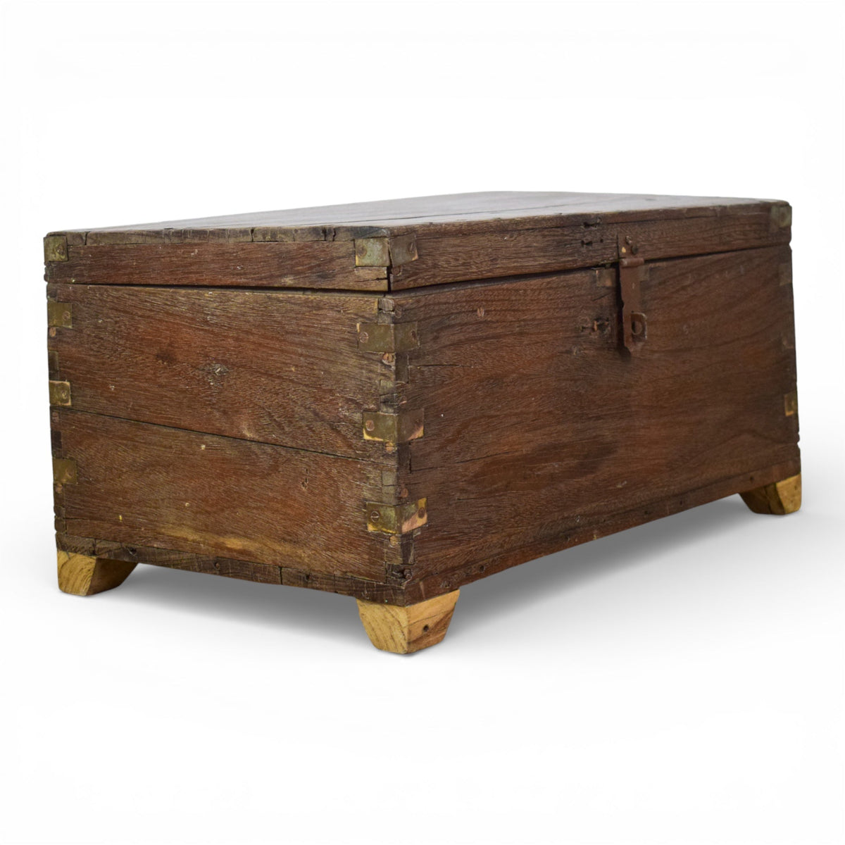 Vintage Rustic Wooden Chest Box