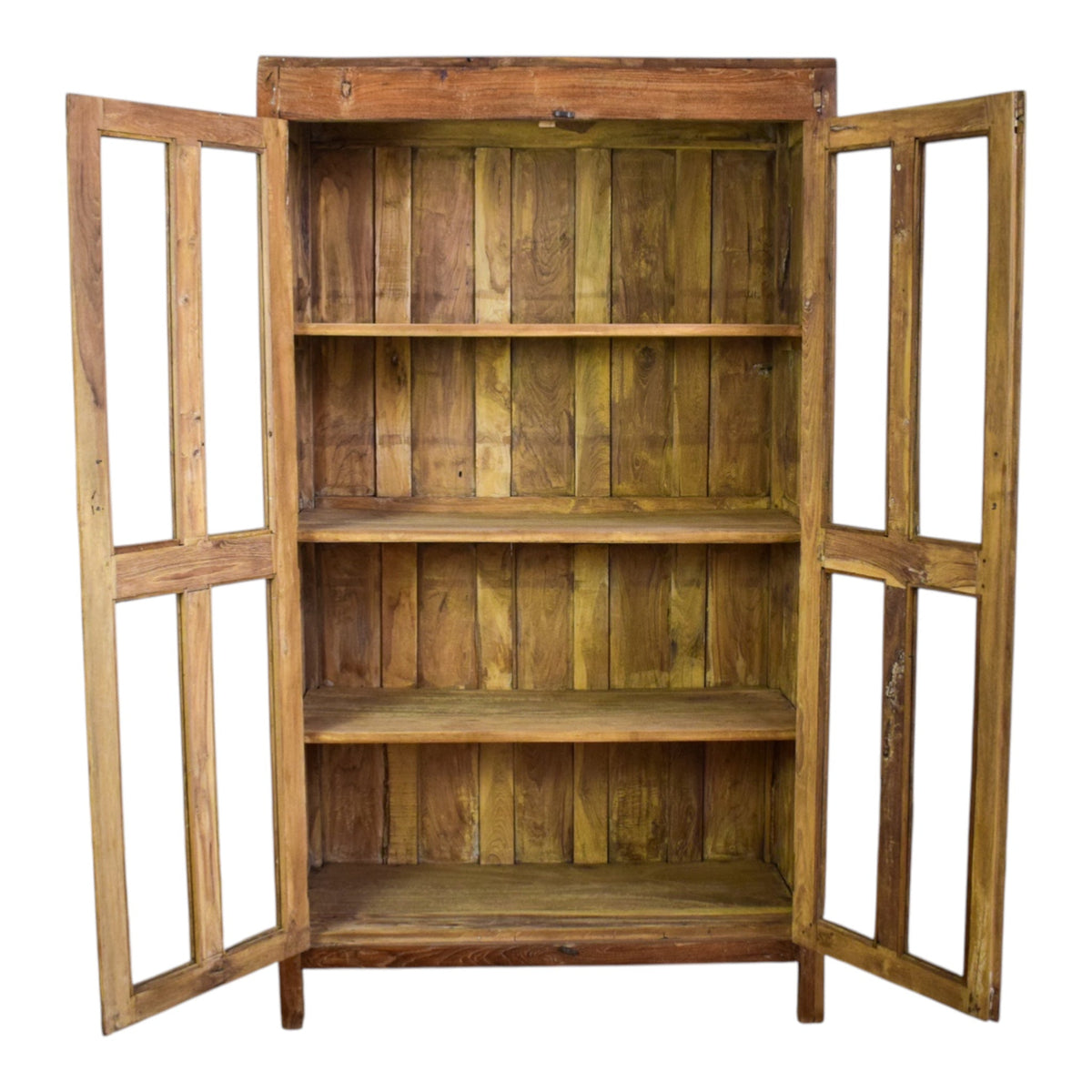 Vintage Wooden Rustic Cupboard Cabinet