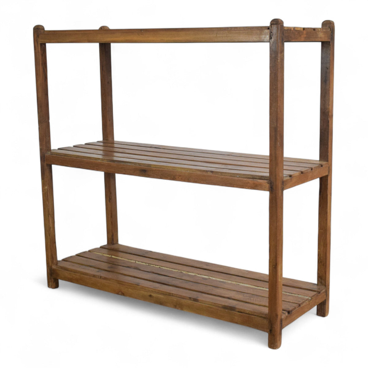 Vintage Wooden Rustic Shelves Shelving Rack Shop Display