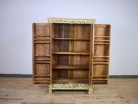 Vintage Rustic Wooden Cupboard Cabinet With Fitted Interior