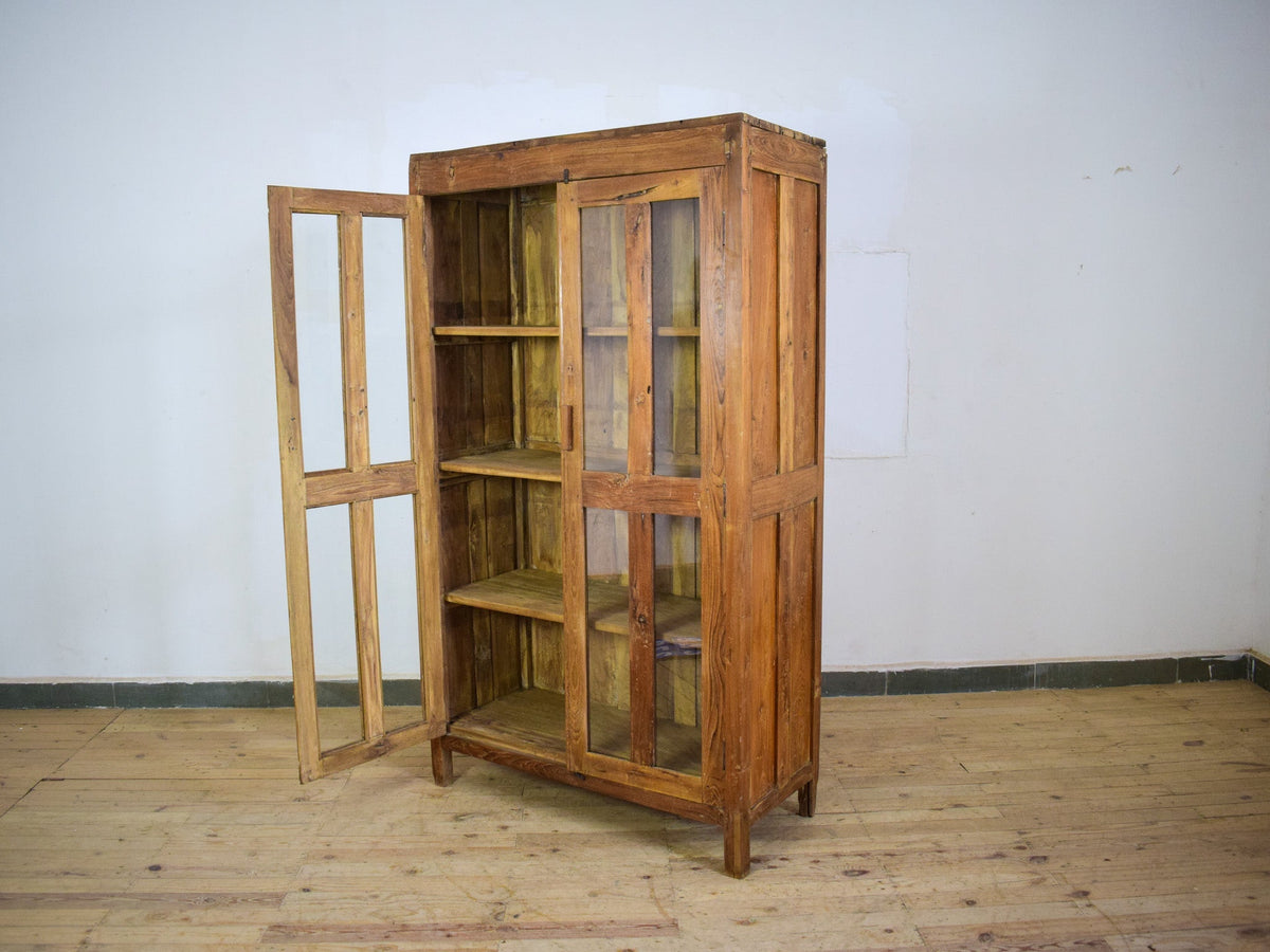 Vintage Wooden Rustic Cupboard Cabinet