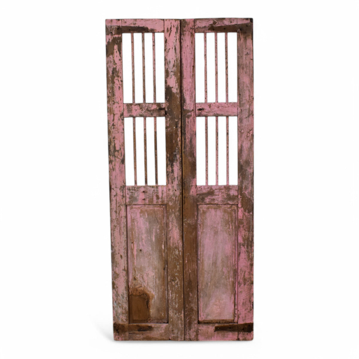 Pair of Antique Vintage Indian Doors Shutters