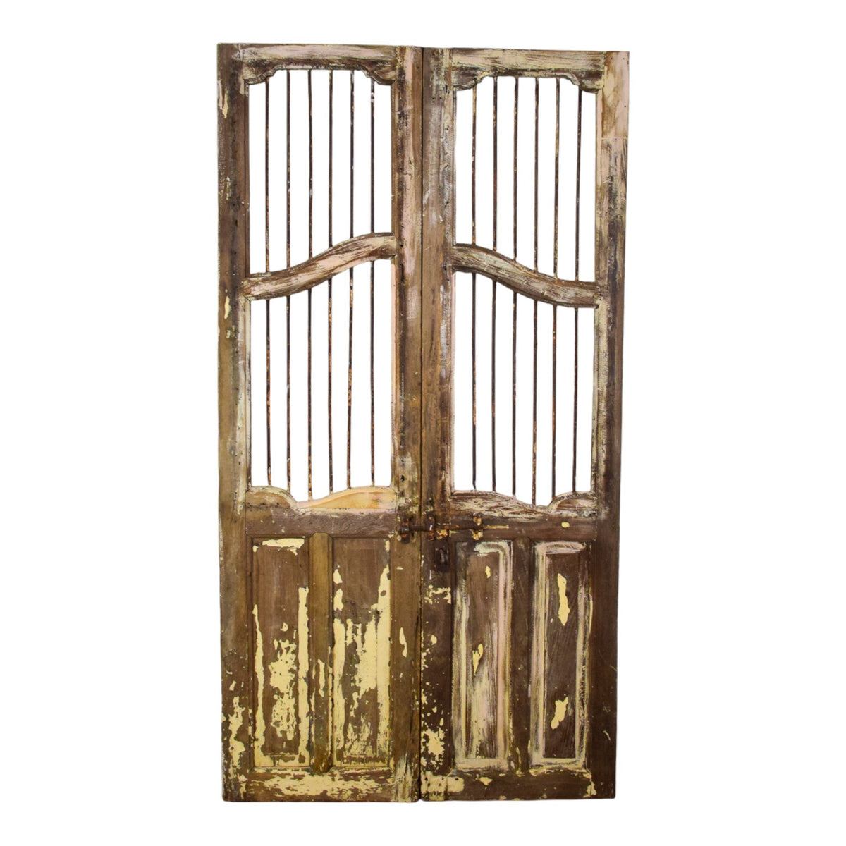 Pair of Antique Vintage Indian Doors Shutters