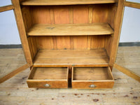 Vintage Rustic Wooden Housekeepers Cupboard Cabinet