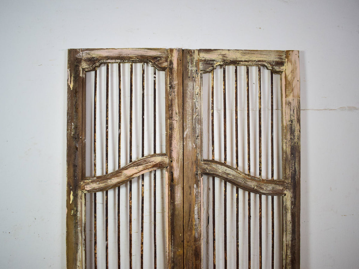 Pair of Antique Vintage Indian Doors Shutters