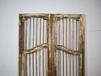 Pair of Antique Vintage Indian Doors Shutters