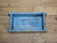 Vintage Indian Hand Painted Wooden Brick Mould Box