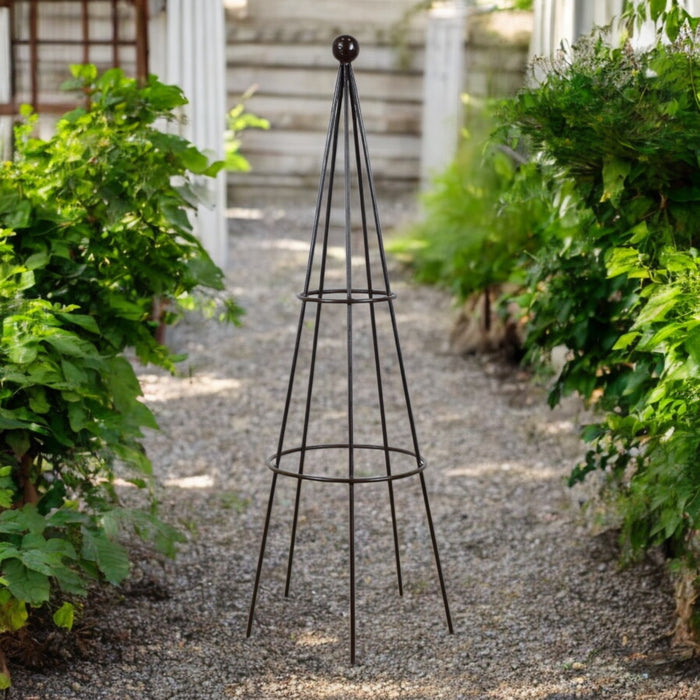 Quality Handmade Metal Garden Plant Stand Obelisk - 110 cm