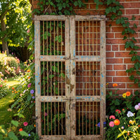 Pair of Antique Vintage Indian Doors Shutters