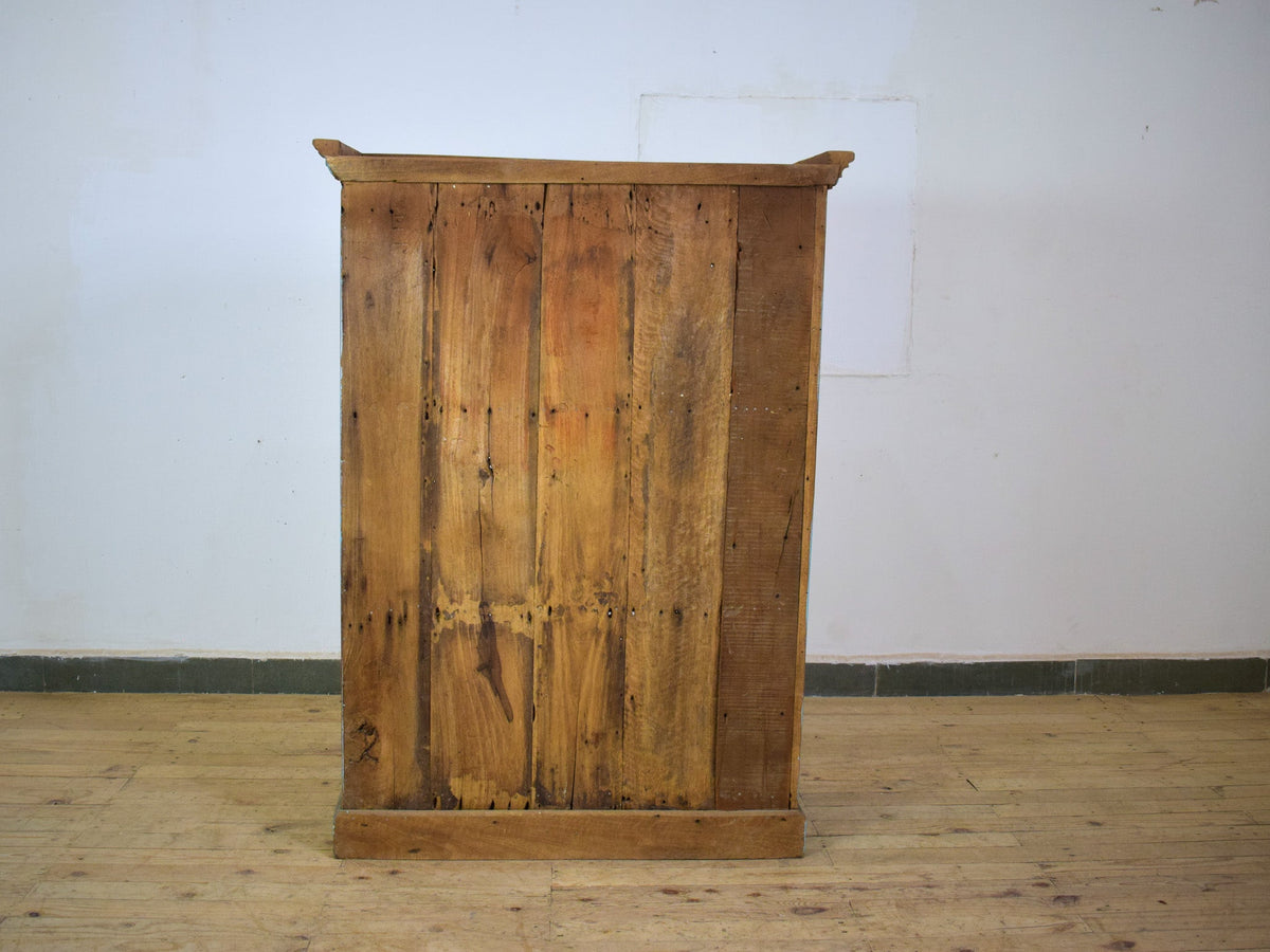 Vintage Worn Painted Rustic Cupboard Cabinet
