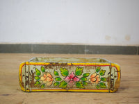 Vintage Indian Hand Painted Wooden Brick Mould Box