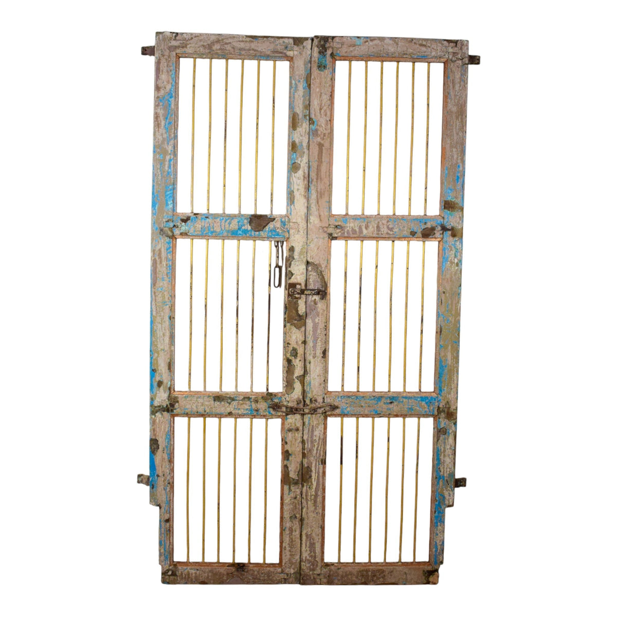 Pair of Antique Vintage Indian Doors Shutters