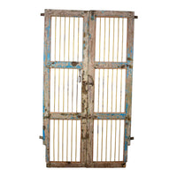 Pair of Antique Vintage Indian Doors Shutters