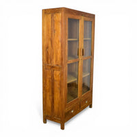 Vintage Rustic Wooden Housekeepers Cupboard Cabinet