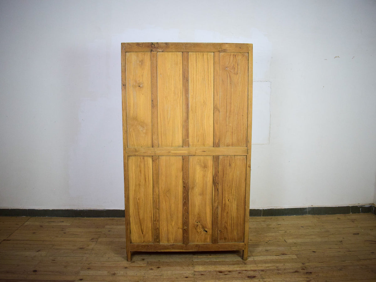 Vintage Rustic Wooden Housekeepers Cupboard Cabinet