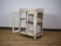 Vintage Worn Painted Rustic Cupboard Cabinet