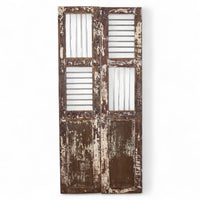 Pair of Antique Vintage Indian Doors Shutters