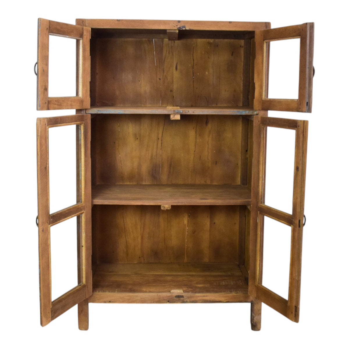 Vintage Rustic Wooden Cupboard Cabinet