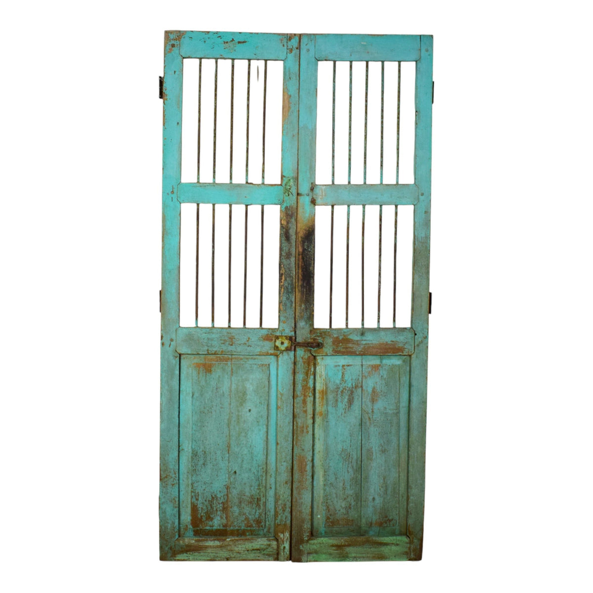 Pair of Antique Vintage Indian Doors Shutters
