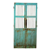 Pair of Antique Vintage Indian Doors Shutters
