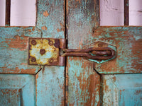 Pair of Antique Vintage Indian Doors Shutters