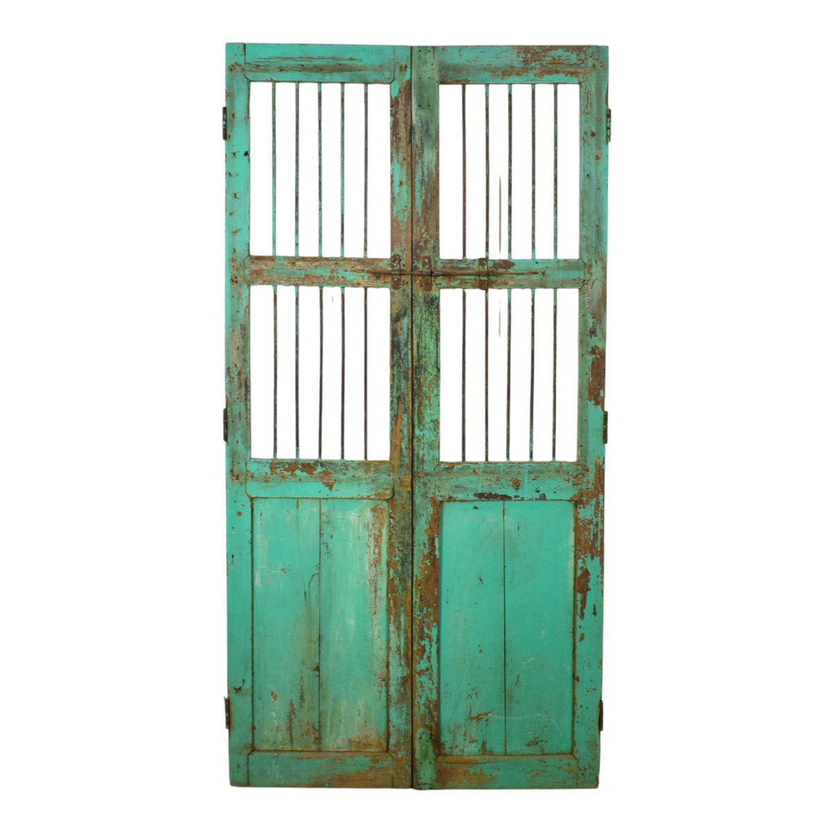 Pair of Antique Vintage Indian Doors Shutters