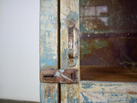 Vintage Worn Painted Rustic Cupboard Cabinet