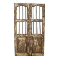 Pair of Antique Vintage Indian Doors Shutters