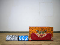 Hand Painted Vintage Chest Trunk Box Tiger