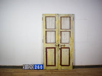 Pair of Antique Vintage Indian Doors Shutters
