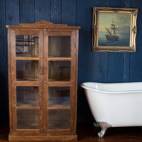 Vintage Wooden Rustic Cupboard Cabinet