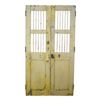Pair of Antique Vintage Indian Doors Shutters