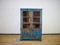 Vintage Wooden Rustic Painted Cupboard Cabinet
