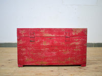 Hand Painted Vintage Chest Trunk Box Tiger