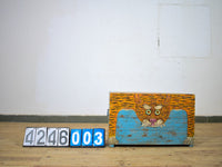 Hand Painted Vintage Chest Trunk Box Tiger