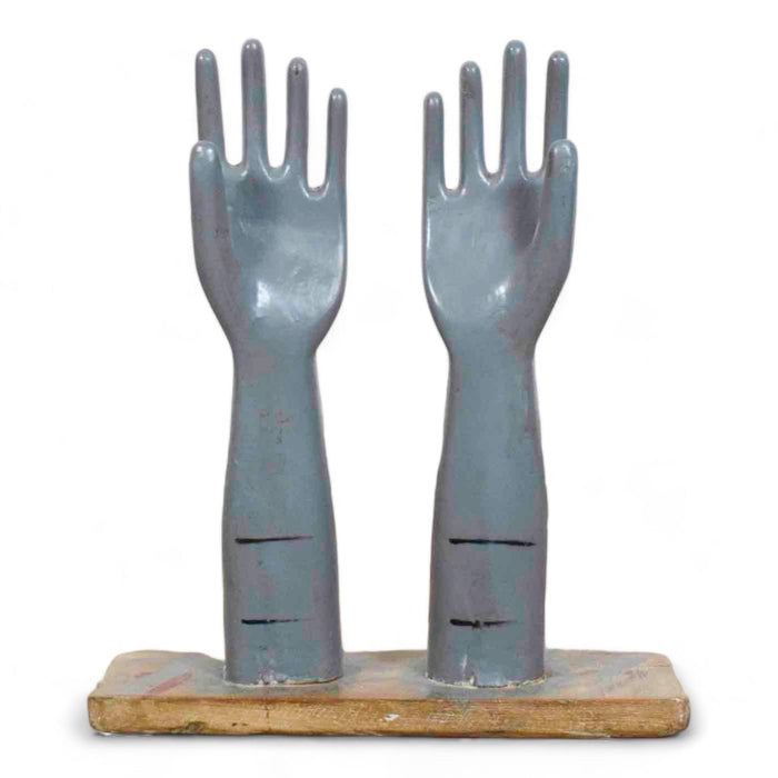 Vintage Indian Original Wooden Glove making Mould