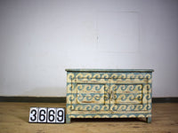 Vintage Hand Painted Sideboard Cupboard Cabinet