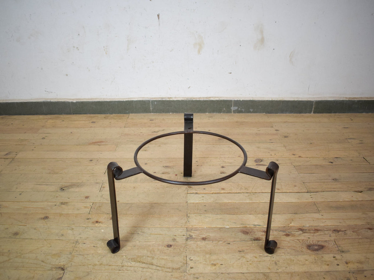 Hand Made Reclaimed Metal Kadai Fire Bowl Pit with Stand & Grill - 60cm