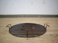 Hand Made Reclaimed Metal Kadai Fire Bowl Pit with Stand & Grill - 60cm