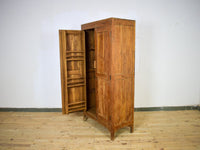 Vintage Large Wooden Rustic Cupboard Cabinet With Fitted Interior