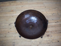 Hand Made Reclaimed Metal Kadai Fire Bowl Pit with Stand & Grill - 60cm