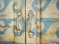 Vintage Hand Painted Sideboard Cupboard Cabinet