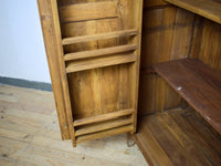 Vintage Large Wooden Rustic Cupboard Cabinet With Fitted Interior