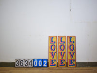 Hand Painted Vintage Design Wooden 'LOVE' Sign - SMALL 60 cm