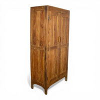 Vintage Large Wooden Rustic Cupboard Cabinet With Fitted Interior