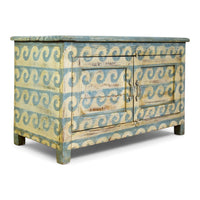 Vintage Hand Painted Sideboard Cupboard Cabinet