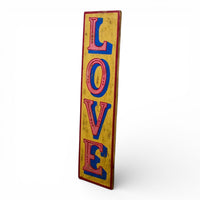Hand Painted Vintage Design Wooden 'LOVE' Sign - SMALL 60 cm