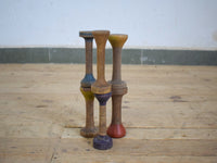 Set of 10 Mixed Vintage Wooden Bobbins Bobbin Reels
