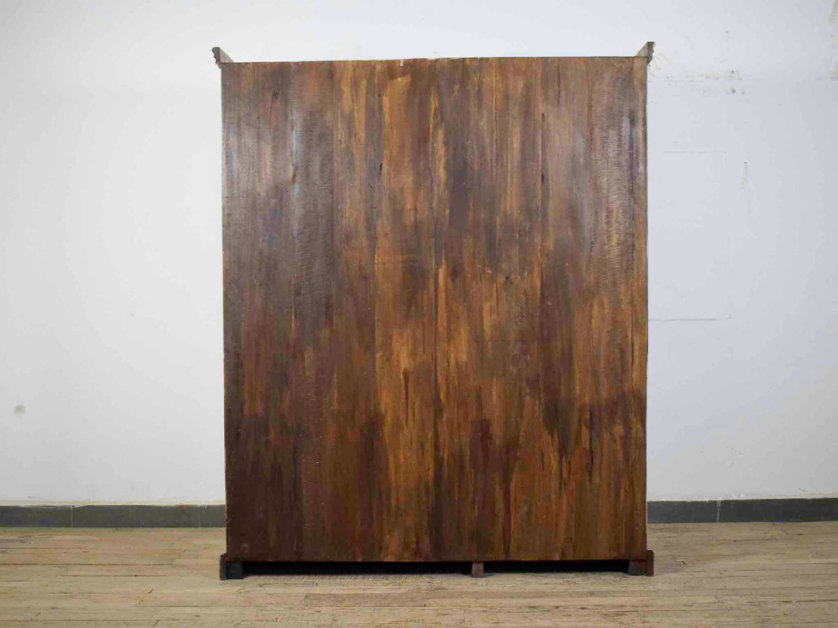 Large Vintage Antique Solid Wood Shop Display Cabinet Kitchen Dresser Cupboard