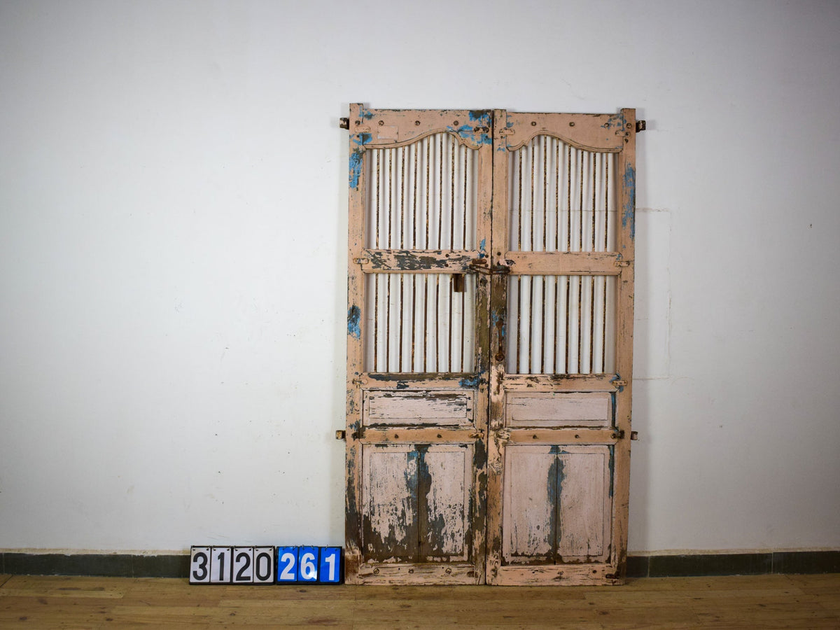 Pair of Antique Vintage Indian Doors Shutters
